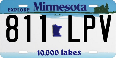 MN license plate 811LPV
