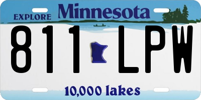 MN license plate 811LPW