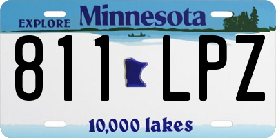 MN license plate 811LPZ