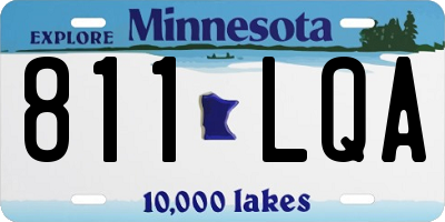 MN license plate 811LQA