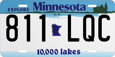 MN license plate 811LQC