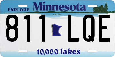 MN license plate 811LQE