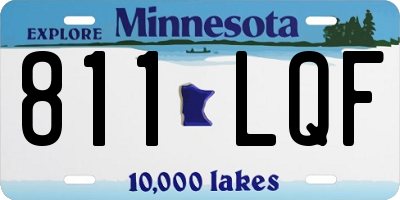 MN license plate 811LQF