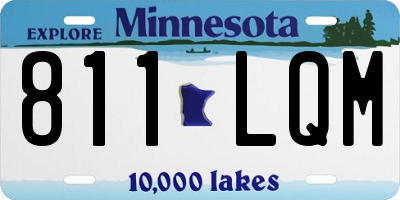 MN license plate 811LQM