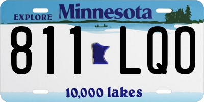 MN license plate 811LQO