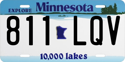 MN license plate 811LQV
