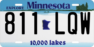 MN license plate 811LQW