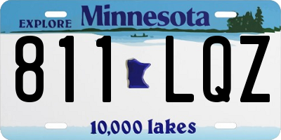 MN license plate 811LQZ