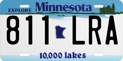 MN license plate 811LRA