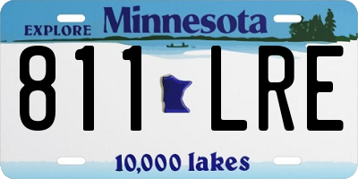MN license plate 811LRE