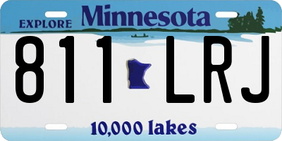 MN license plate 811LRJ