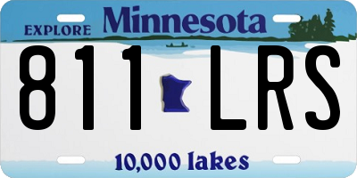 MN license plate 811LRS