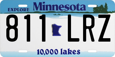 MN license plate 811LRZ