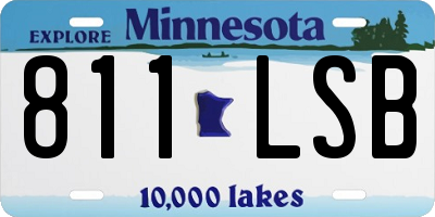 MN license plate 811LSB