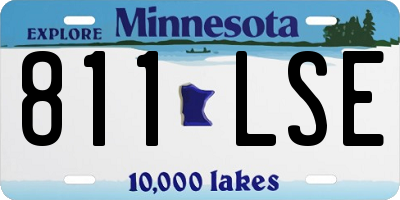 MN license plate 811LSE