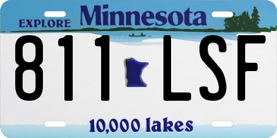 MN license plate 811LSF