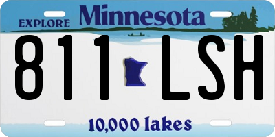 MN license plate 811LSH