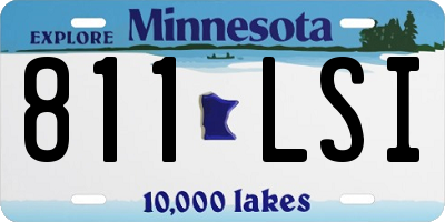 MN license plate 811LSI