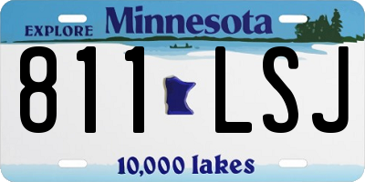 MN license plate 811LSJ