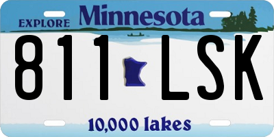 MN license plate 811LSK