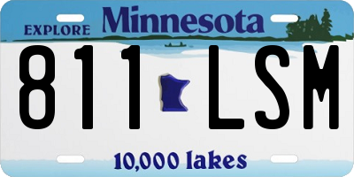 MN license plate 811LSM