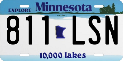 MN license plate 811LSN