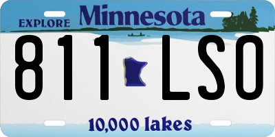 MN license plate 811LSO