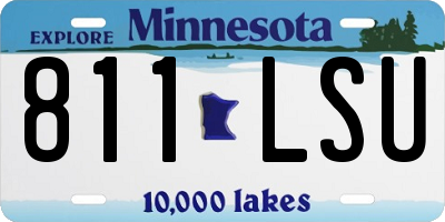 MN license plate 811LSU