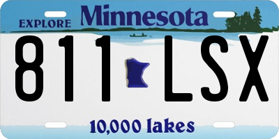 MN license plate 811LSX
