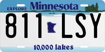 MN license plate 811LSY