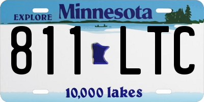 MN license plate 811LTC