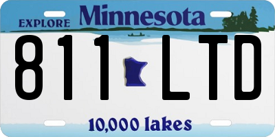 MN license plate 811LTD