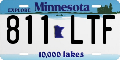 MN license plate 811LTF