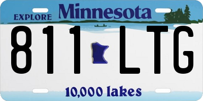 MN license plate 811LTG