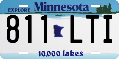MN license plate 811LTI
