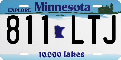 MN license plate 811LTJ