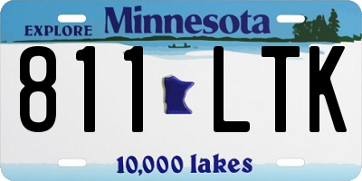 MN license plate 811LTK