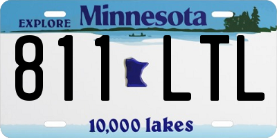 MN license plate 811LTL