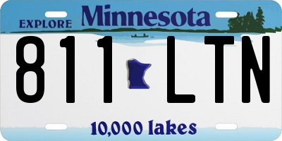 MN license plate 811LTN