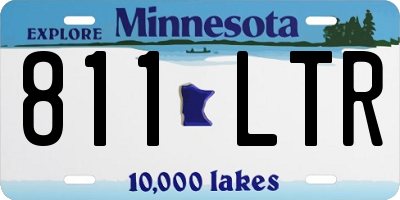 MN license plate 811LTR