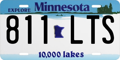 MN license plate 811LTS