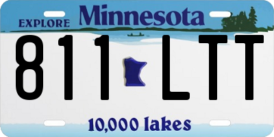 MN license plate 811LTT