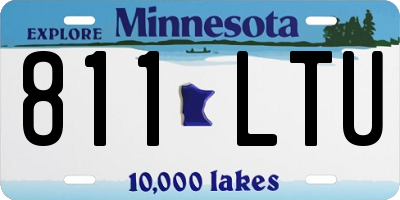 MN license plate 811LTU