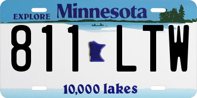 MN license plate 811LTW
