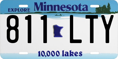 MN license plate 811LTY