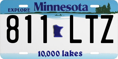 MN license plate 811LTZ