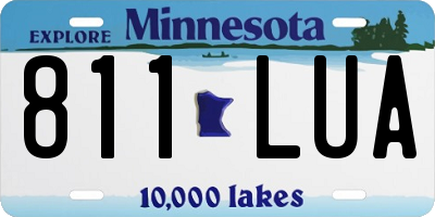 MN license plate 811LUA