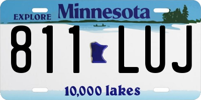 MN license plate 811LUJ