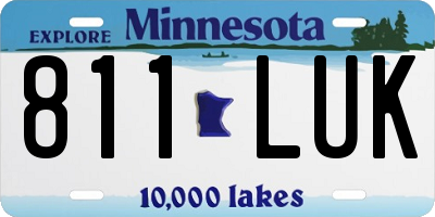 MN license plate 811LUK