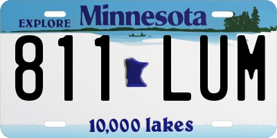 MN license plate 811LUM